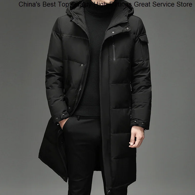 Men For Winter Duck Coats Male Long Feather Down Coat Man Clothes Fluffy Cold Parkas Men's Puffer Jacket