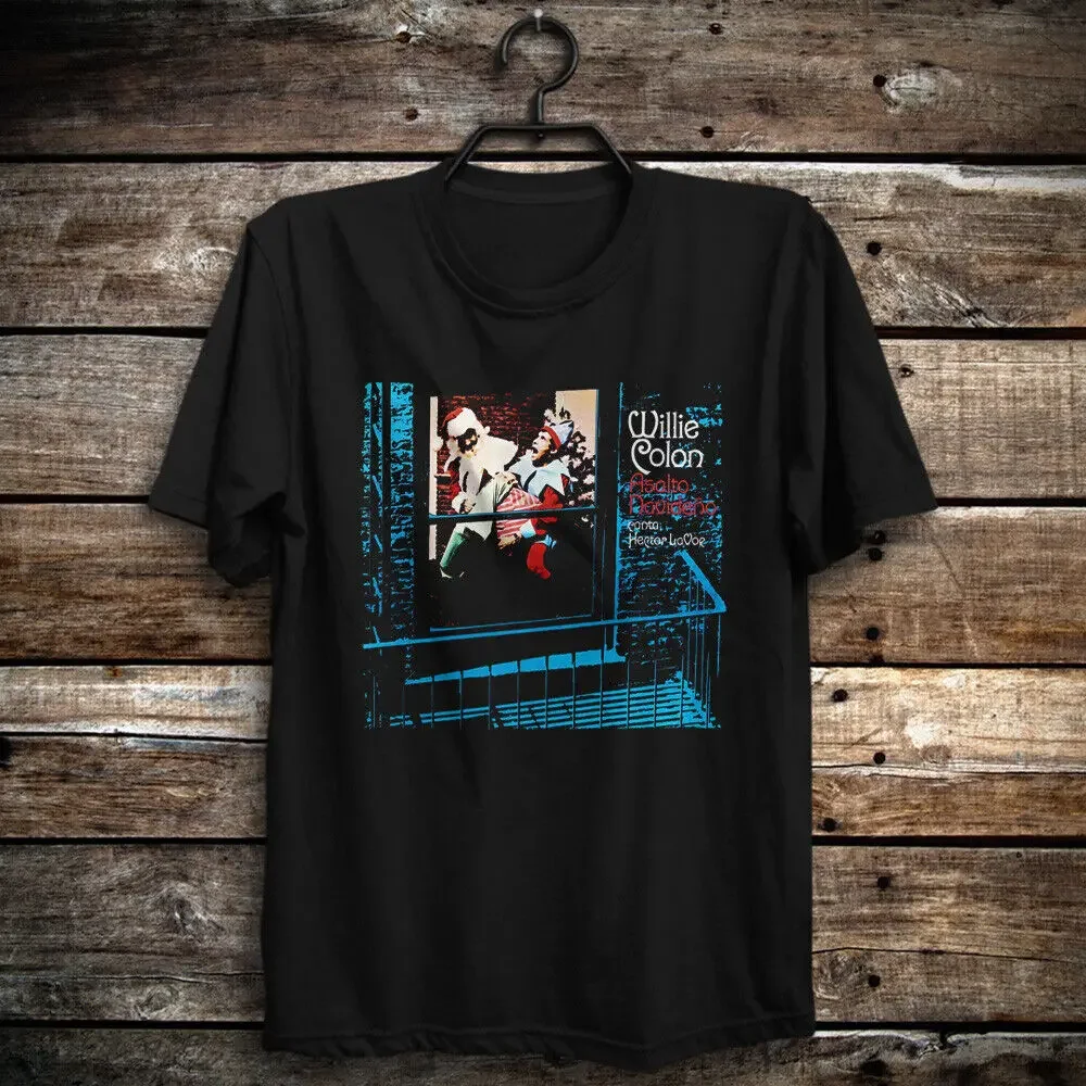 Футболка Asalto Navideño Willie Colón &amp H круглодар Lavoe Classic Esta Navidad Latin