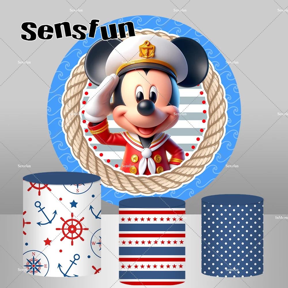 Круглый чехол с рисунком навигатора Микки Мауса для мальчиков
