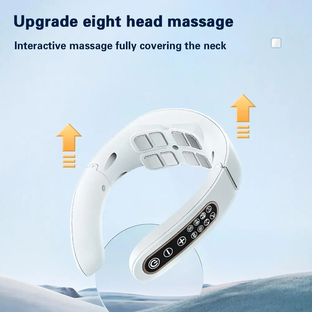 

Electric Neck Massager EMS Pulse Rechargeable USB Cervical Heating Stimulator Pain Traction Relief Massage Function Therapy Y9Y7