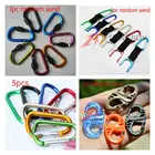 Карабин из алюминиевого сплава с D-образным кольцом, многоцветный зажим для ключей для кемпинга, комплект для путешествий и отдыха на открытом воздухе, 9 стилей