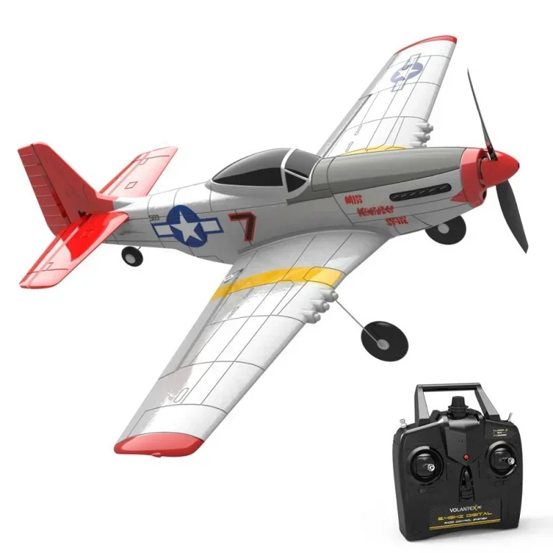 

HJ Volantex P51D 400mm 4-CH RTF Toys EPP Foam RC Planes Outdoor Radio Control Aircraft For Adults Children GiftsToy