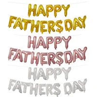 16inch happy fathers day 15 letters shaped aluminum foil balloon set family party decoration