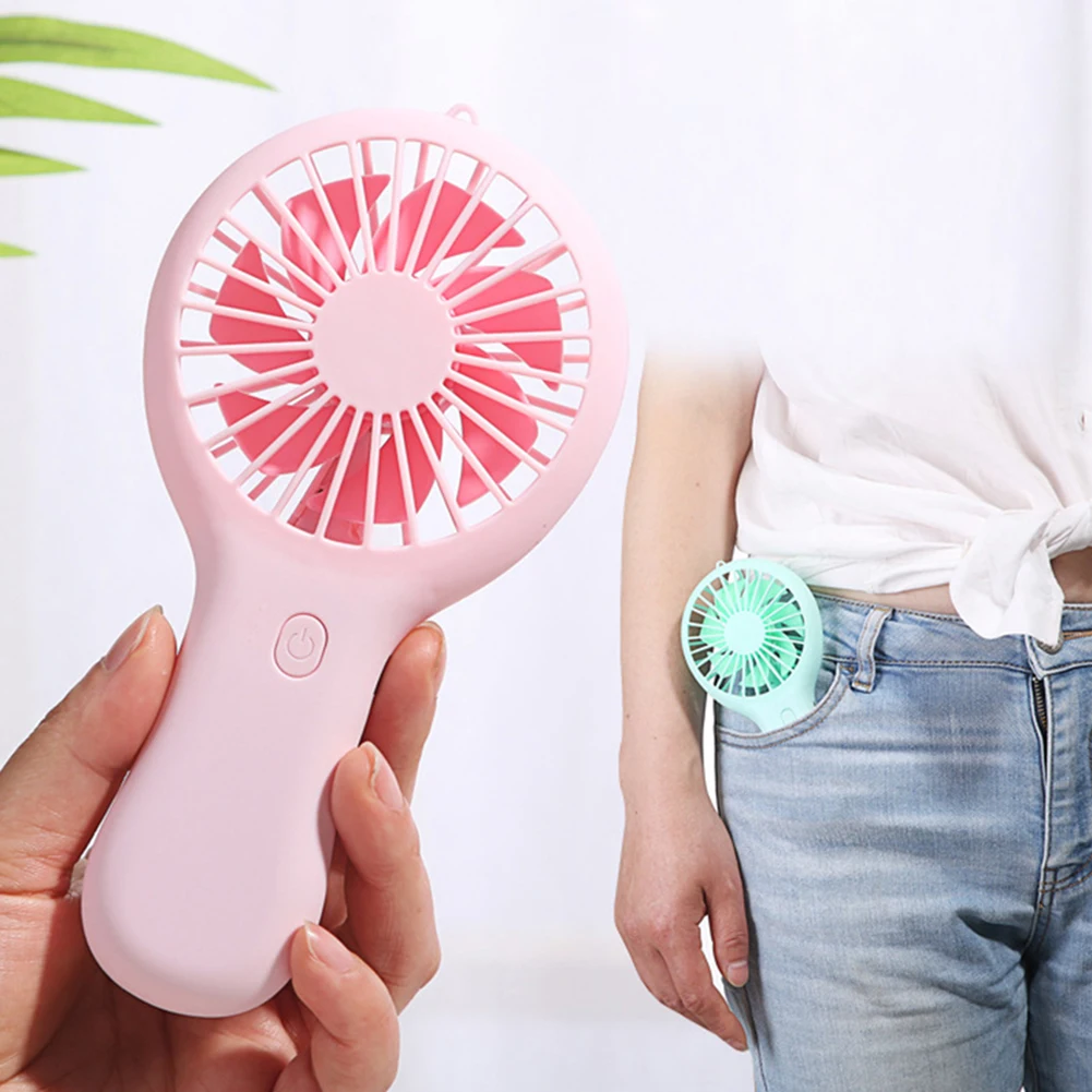 

USB Mini Wind Power Handheld Fan Convenient And Ultra-quiet Fan High Quality Portable Student Office Cute 3 Speeds Cooling Fans