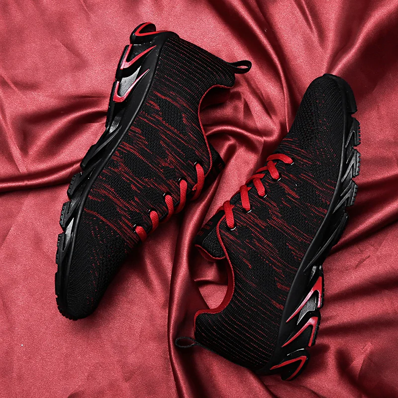 Sneakers Men's Running Shoes Fashion Comfortable Breathable Mesh Casual Shoes Thick Sole Heightening Sneakers Lace Up