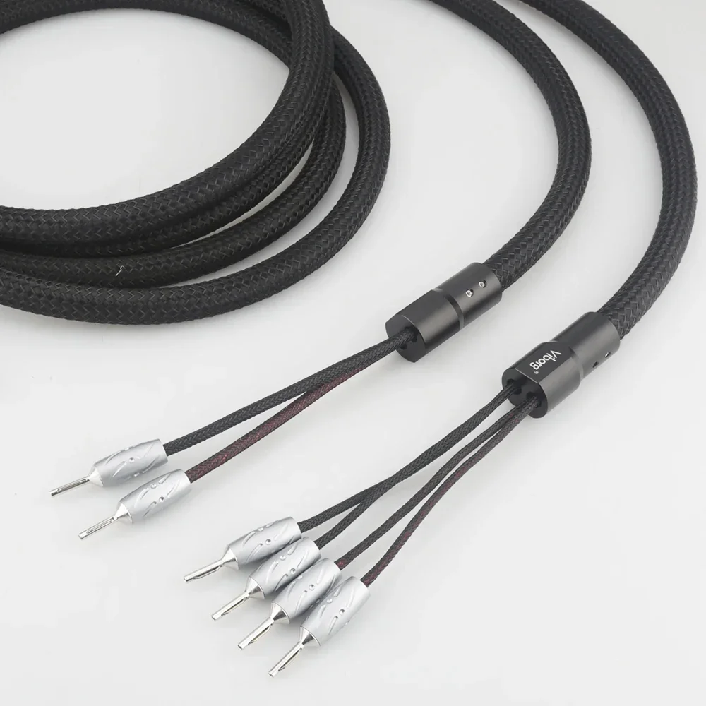 Высококачественный акустический кабель Viborg VS901 с вибризкой типа банан из чистой
