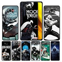 marvel moon knight tv show case cover for xiaomi poco x3 nfc x4 f1 f2 f3 redmi note 9s 9 8 8t 10 11s pro capinha back fashion