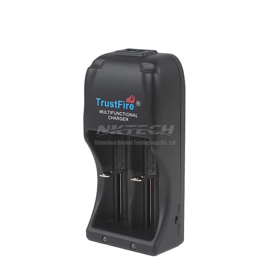 Фото Умное быстрое зарядное устройство TR-006 TrustFire с двумя слотами для литий-ионных батарей 18650 26650 32650 25500 14500 10440 18350 18500 №2