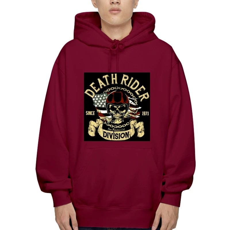 

2022 летняя верхняя одежда с круглым вырезом, Байкерская кофта с черепом смерти райдера, дизайнерская кофта с капюшоном, новинка 2022, верхняя одежда с капюшоном