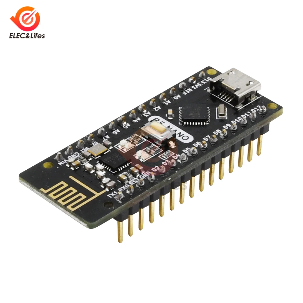 Комплект для творчества Atmega328P NANO V3.0 CH340G NRF24L01 беспроводной модуль макетной платы
