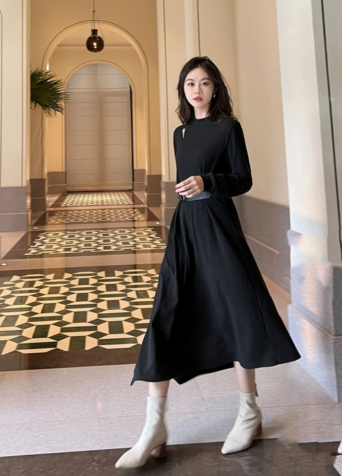 

2023 осень/зима Модное Новое Женское платье 0905