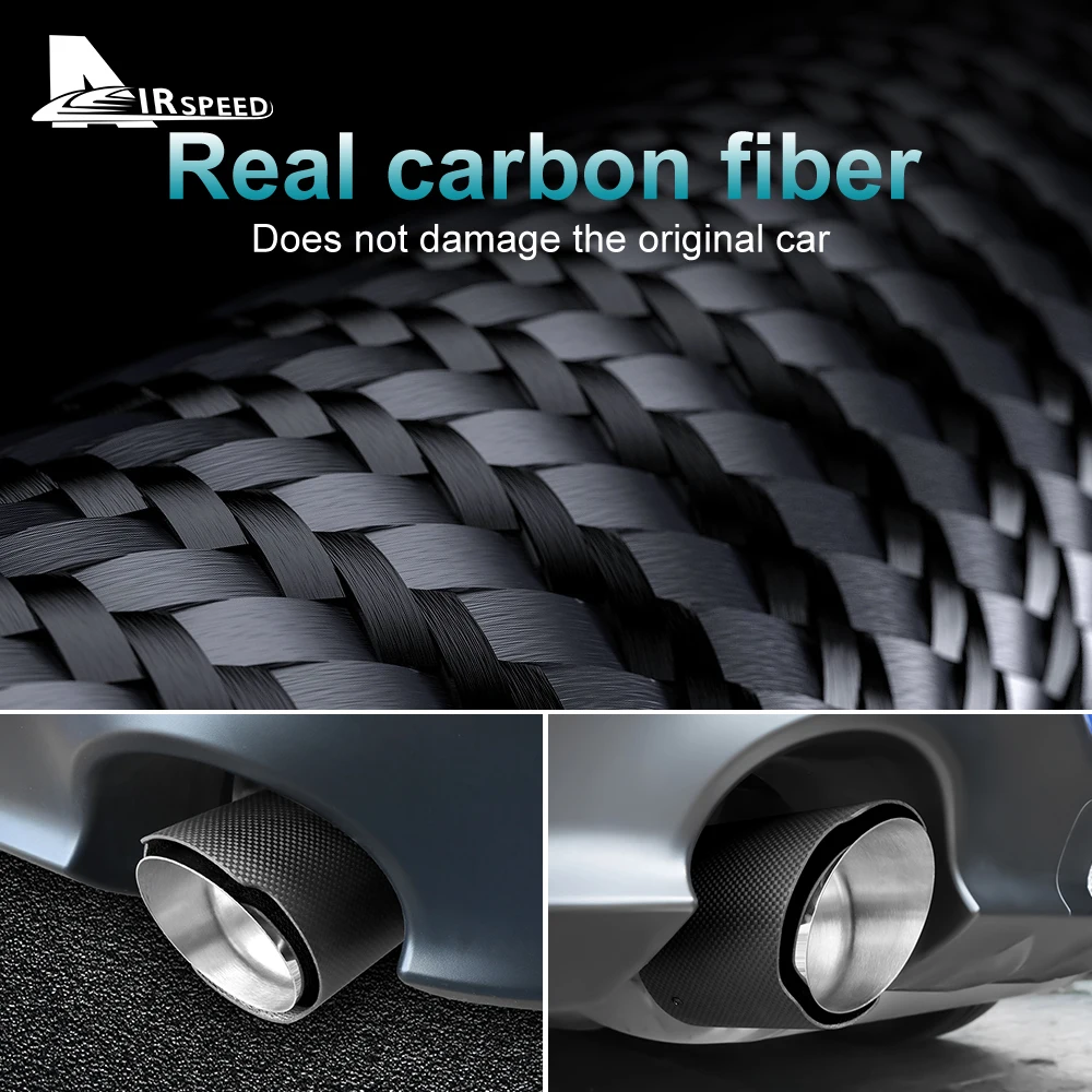Выхлопная труба из настоящего углеродного волокна для Subaru BRZ Toyota GR86 2021 2022 2023 2024