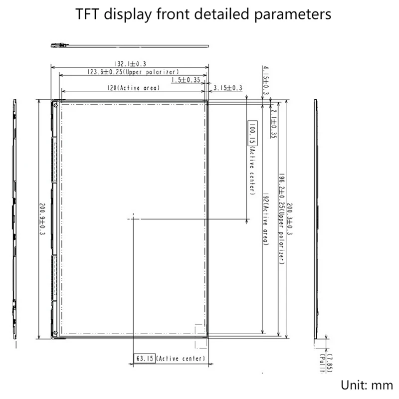 8 9-дюймовый ЖК-дисплей IPS HD с разрешением 2560X1600 TFTMD 089030 Для 3D-принтера UNIZ Slash C / Uniz 2
