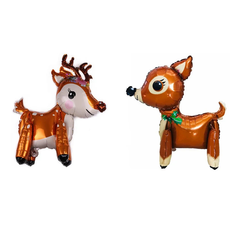 

Sika Deer Balloons Stereoscopic Deer Stitching Balloons Cartoon 3D Animal Balloons Birthday Party Decoration Balloons Wholesale