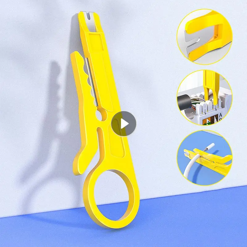 

Cable Stripper Wire Cutter Crimping Mini Portable Stripper Knife Crimper Pliers Manual Stripper Crimper Home Multitool Pliers