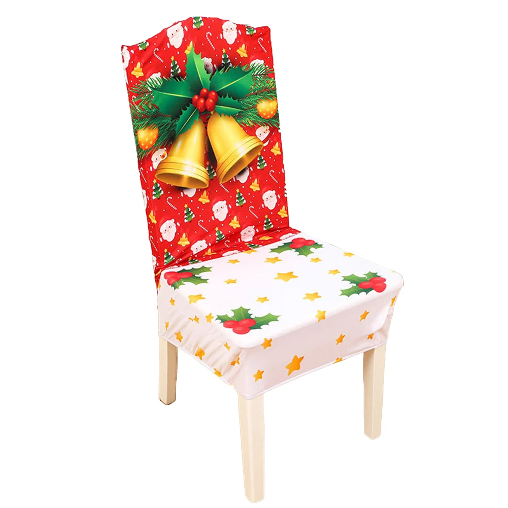 

For Christmas Chair Cover Stretch Xmas Chair Cover Chair Cover Christmas Cloth Cover Protector Dining Chair Cover