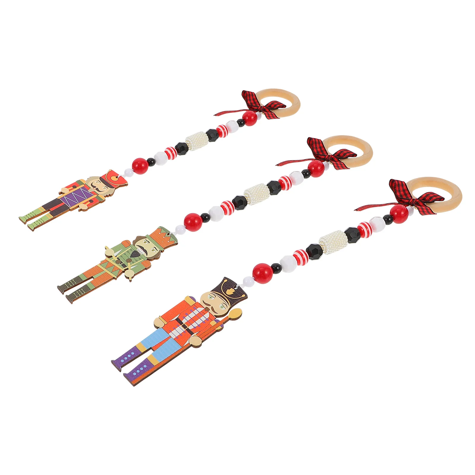 

Christmas Soldier Wooden Hanging Ornament Decor Tree Accessory Nutcrackers Pendant Wood Decoration Pendants Ornaments Walnut