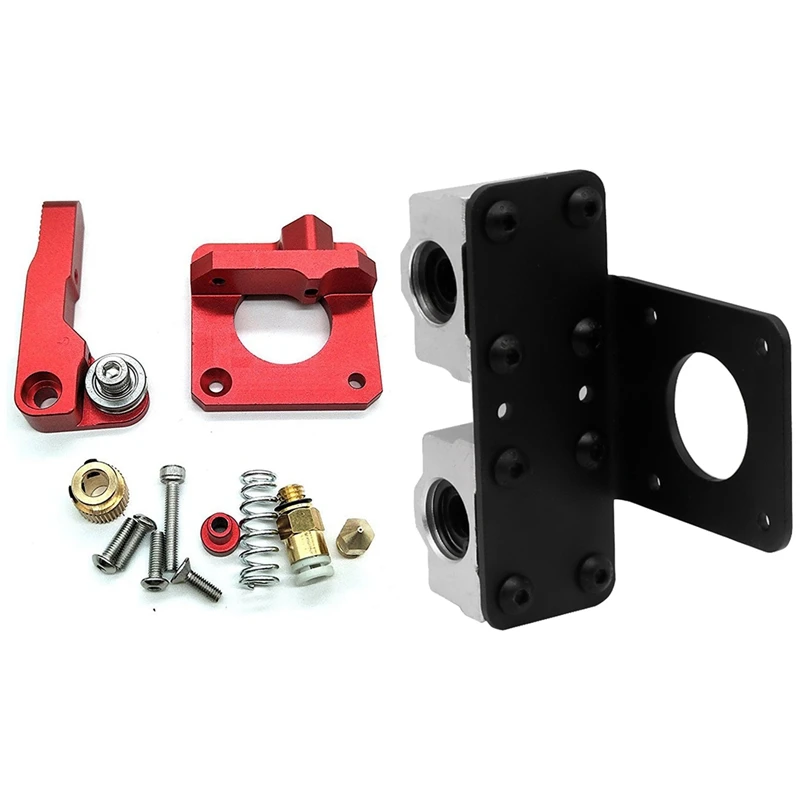 2 Set 3D Printer Accessories: 1 MK8 Drive Feed Extruders &amp Pcs Prusa I3 Anet All Metal X Carriage With Belt Holder |