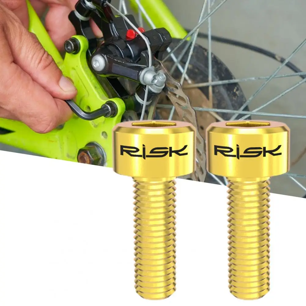

2Pcs Shifter Screw Lightweight Anode Good Toughness Stable Titanium Alloy Anti Corrosion Trigger Shifter Screw for MTB