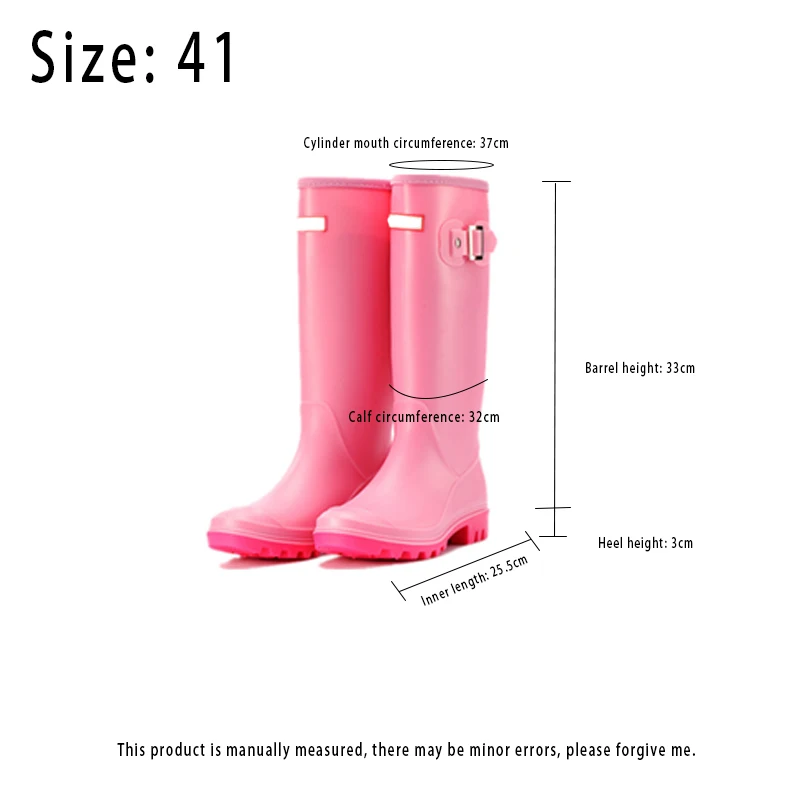 Waterproof Rubber Rain Boots for Men and Women, Fishing Casual Outdoor Shoes, Student, Thick-soled Boots, High Barrel enlarge