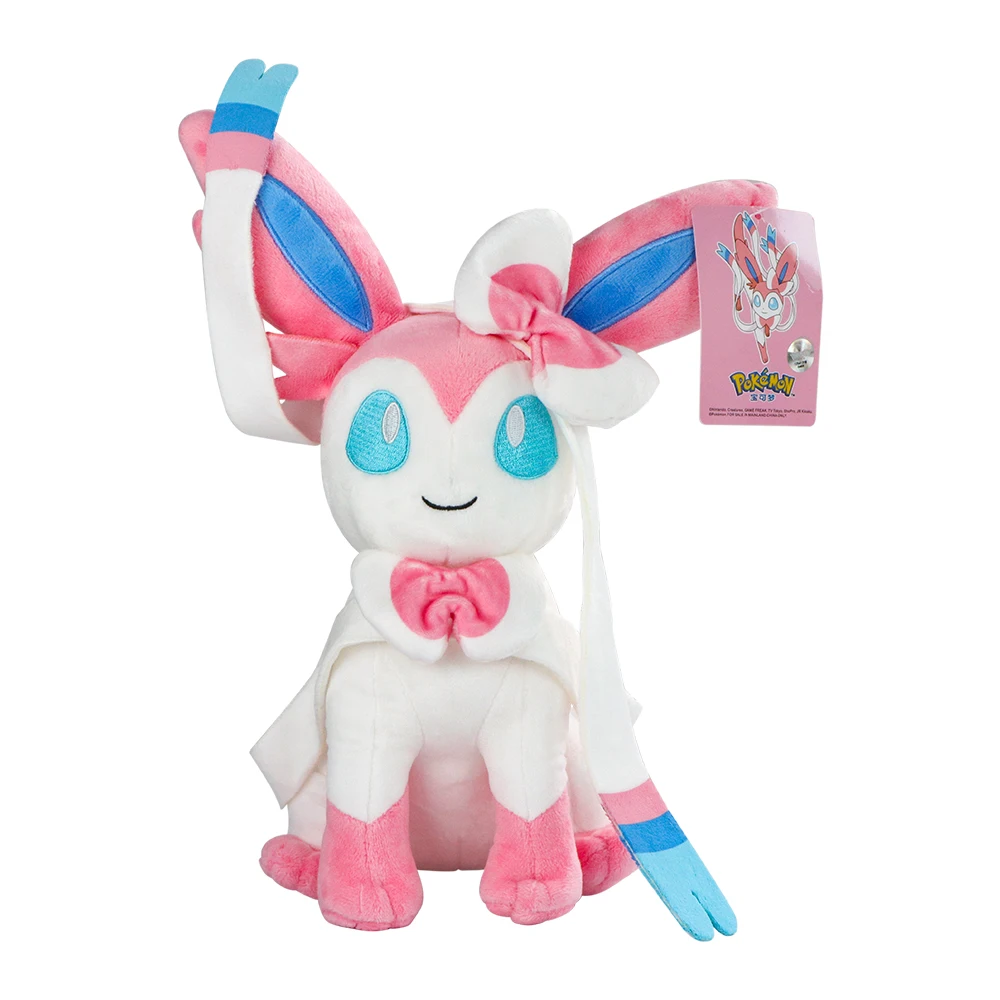 Фото Оригинальные плюшевые игрушки Pokemon Litten Eevee Leafeon Sylveon Umbreon Gengar Jolteon Lapras Psyduck Popplio Peluche, подарки для детей №2