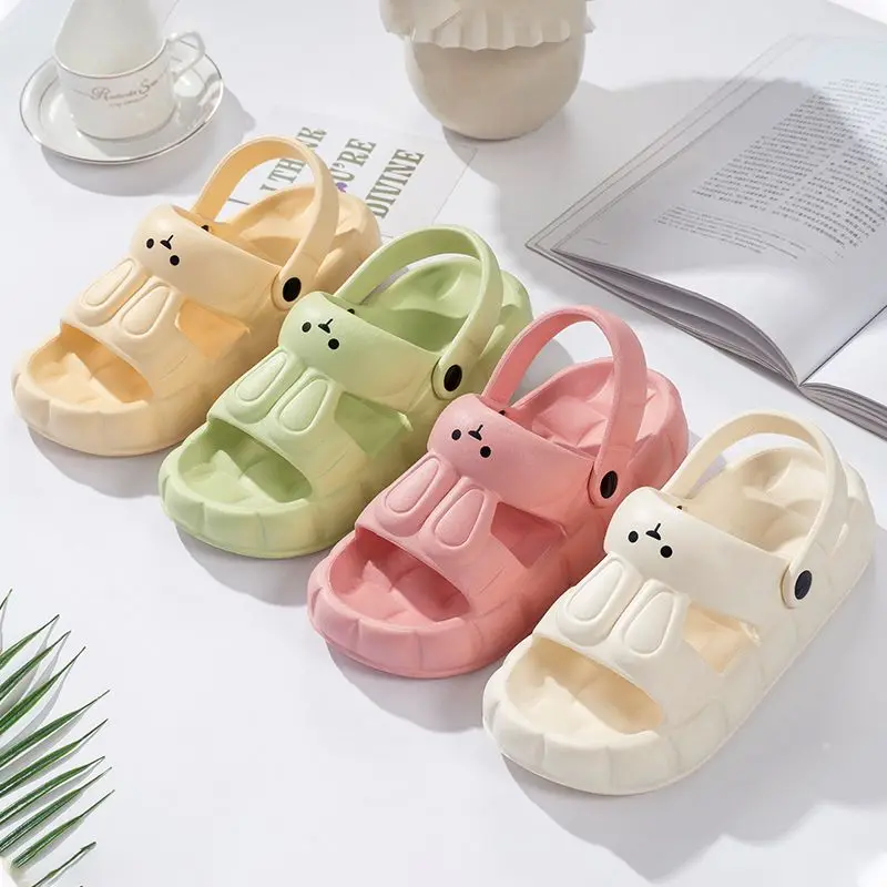 

Women's Thick-Soled Summer Outdoor Sandals 2023 New Light-Soled Non-Slip Beach Shoes Sanrio Cartoon Cute Soft Sanrio