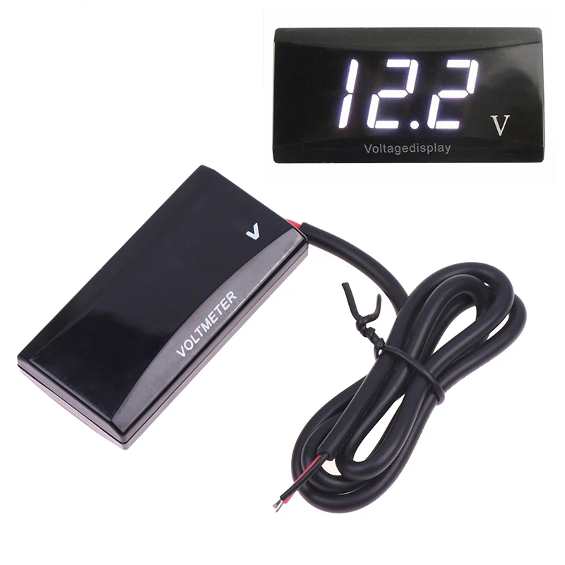 

Цифровой вольтметр, мини-тестер с ЖК дисплеем, 12 В, для автомобилей и мотоциклов