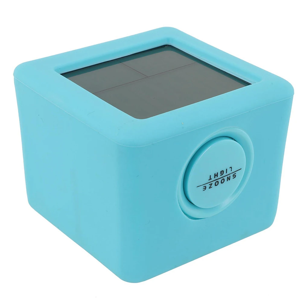 ЖК-будильник цифровой с умным светом мягкий квадрат силиконовой защитной