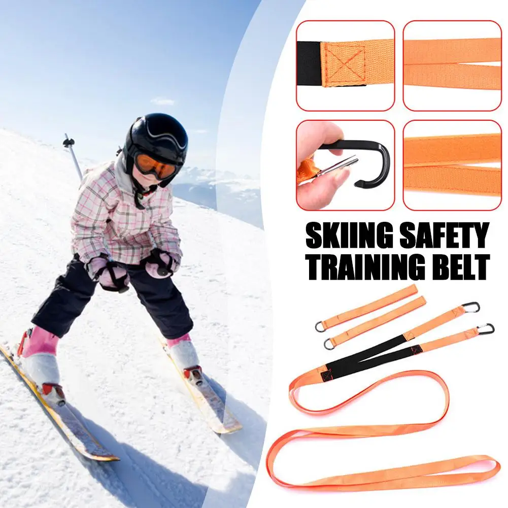 

Детский ремень безопасности для катания на лыжах, тренировочный ремень для катания на коньках, тренировочная тяга, нагрудный ремень с противоударной пряжкой, ремень безопасности S F9D0