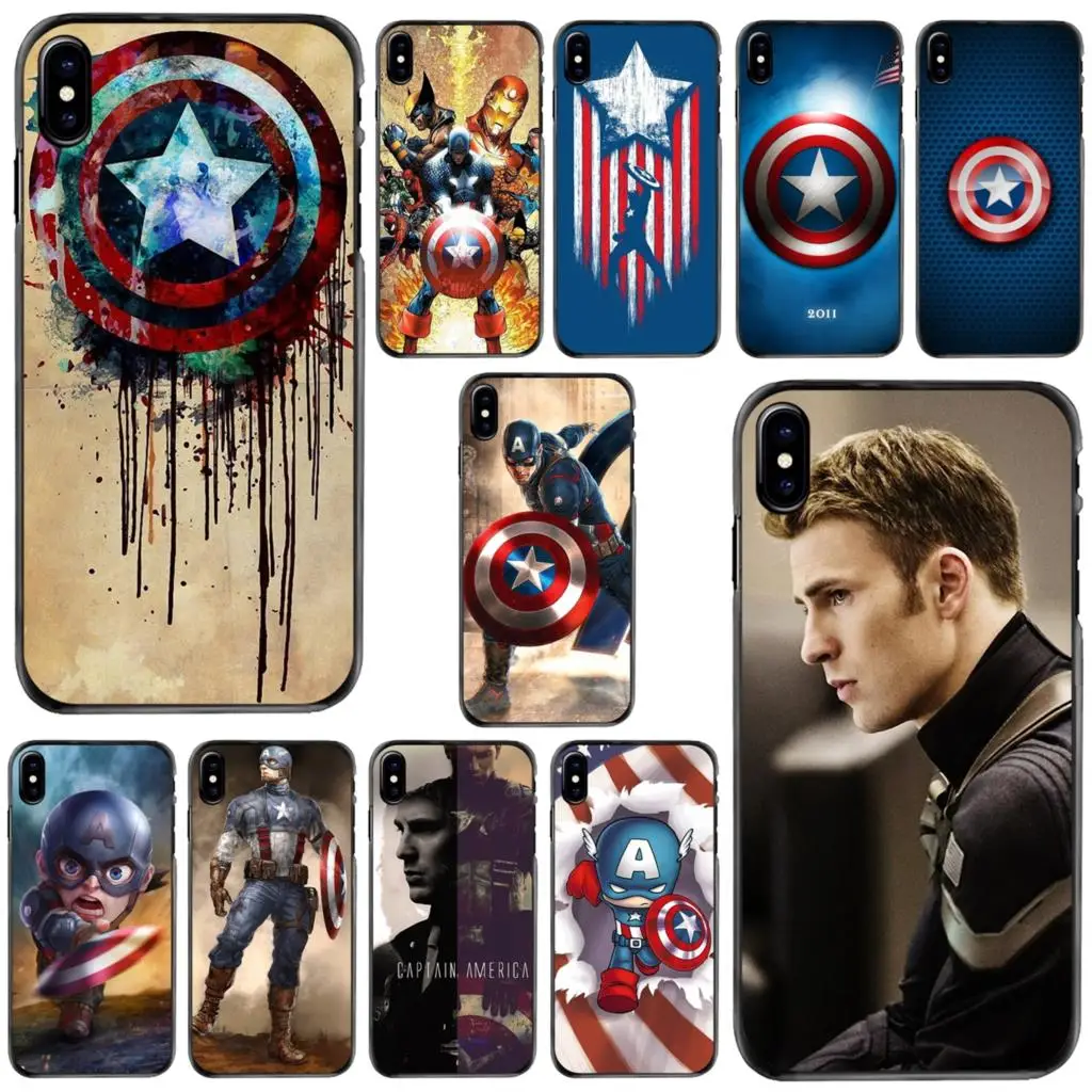 

Hard Case Cover New Chris Evans Captain America Shield art For iPhone 11 12 13 14 Pro MAX Mini 5 5S SE 6 6S 7 8 Plus 10 X XR XS