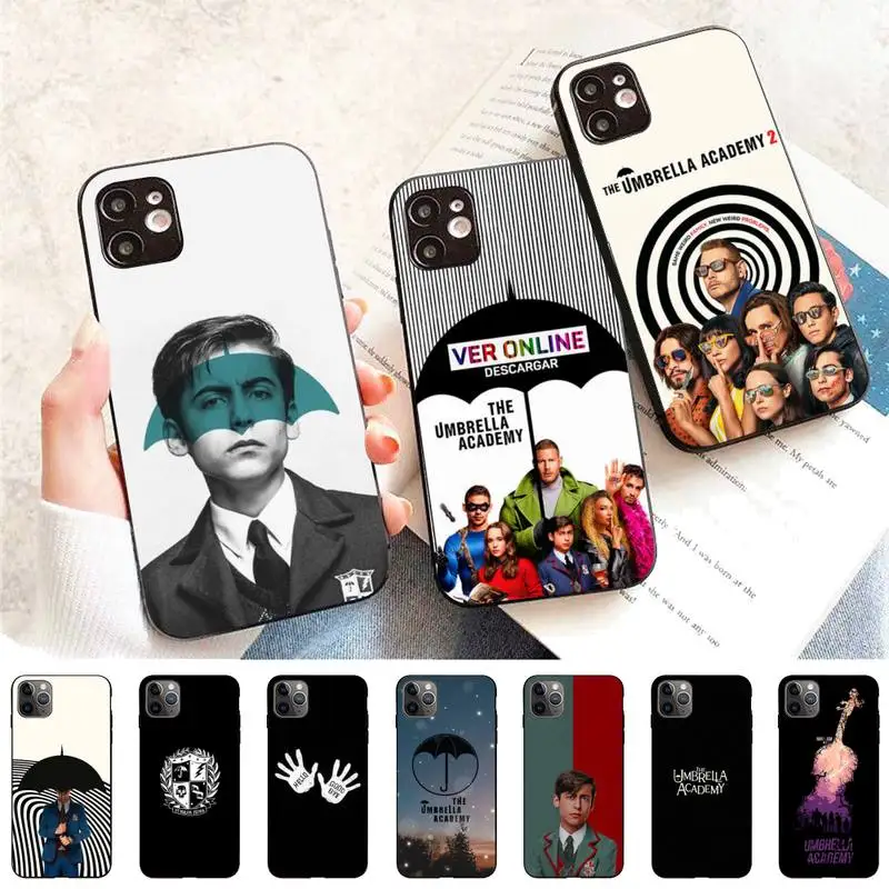 

MaiYaCa umbrella academy Phone Case for iPhone 11 12 13 Mini Pro Max 8 7 6 6S Plus X 5 S SE 2020 XR XS 10 case