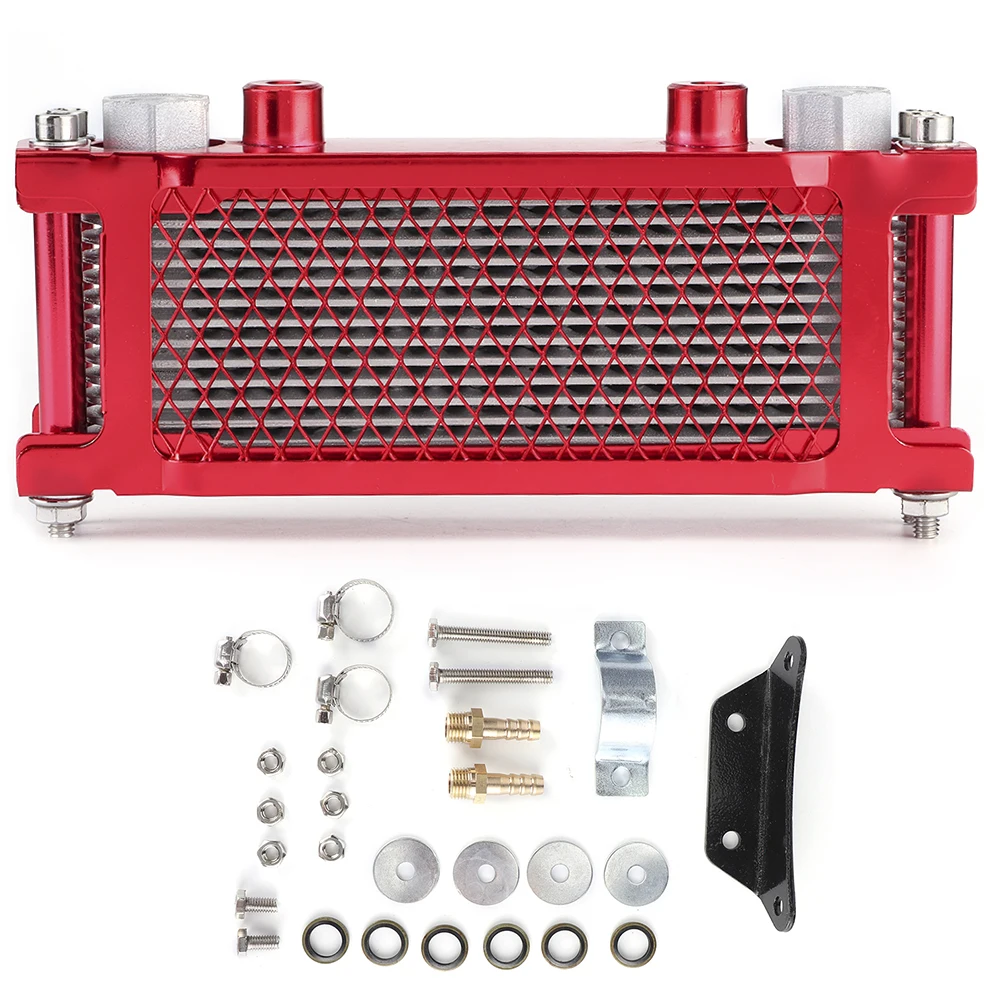 

Motorcycle Oil Cooler Radiator Cooling System Universal for 100‑250CC Off‑Road Dirt Bike