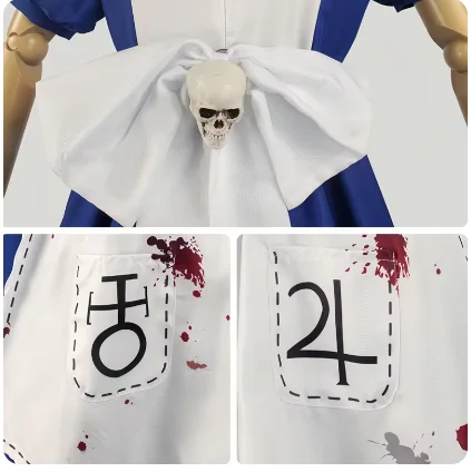 Аниме Алиса платье принцессы фартук горничной игра безумие возвращается