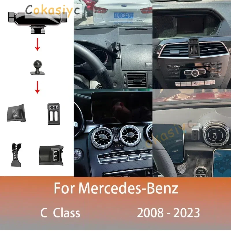 Автомобильный держатель для телефона подставка мобильного крепления Mercedes-Benz C