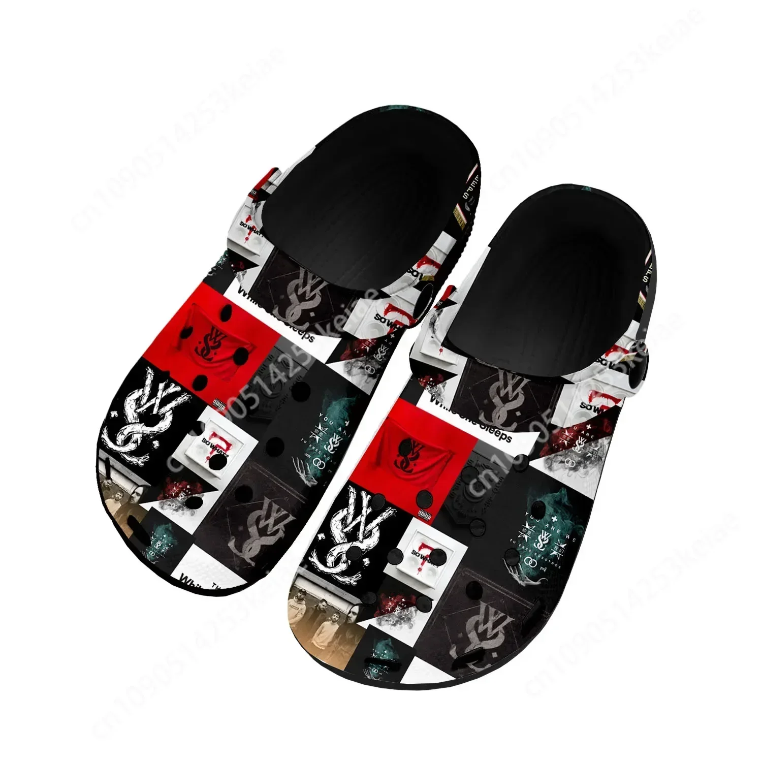 Домашние сабо Покой она спит Metalcore Band обувь для воды на заказ мужская и женская