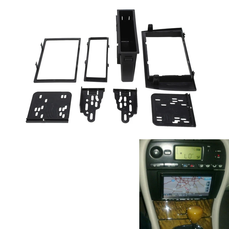 

Car Radio Fascia For Jaguar S&X 2003-2008 DVD Stereo Frame Plate Adapter Mounting Dash Installation Bezel Trim Kit