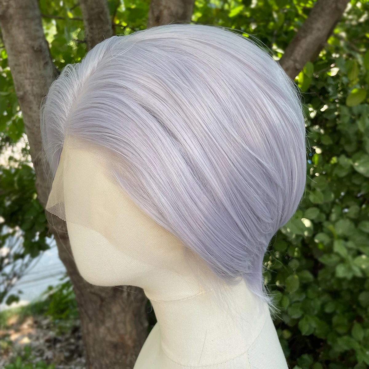 Dream Purple Короткий Боб Стрижка 13x4 Синтетические Парики Фронта Шнурка для Женщин