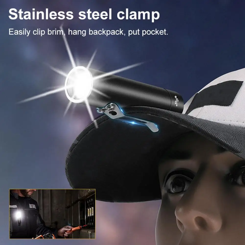 

Useful LED Torchlight Multiple Lighting Modes Aluminum Alloy Magnetic Base Camping Torchlight for Hiking