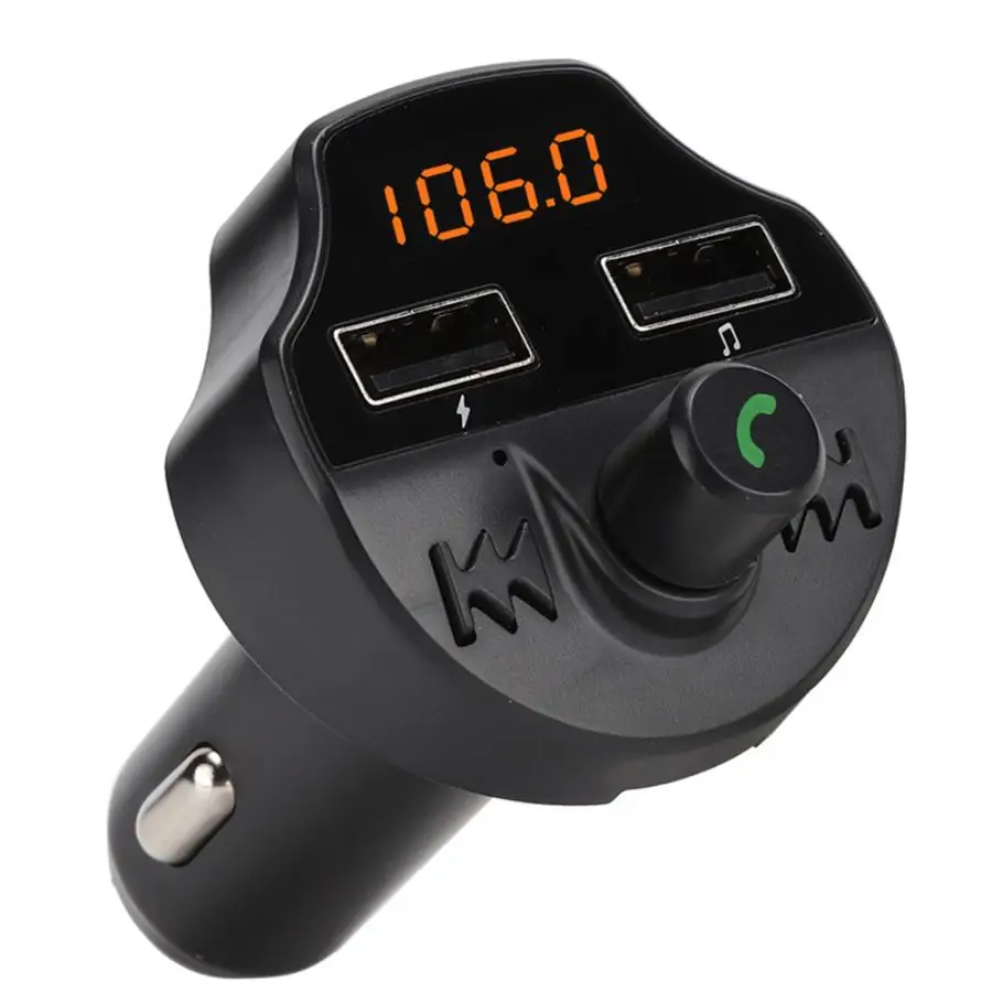 T66 Bluetooth-compatible 5.0 Car Music MP3 Player Audio FM Transmitter Modulator for Android/IOS Hifi | Электроника