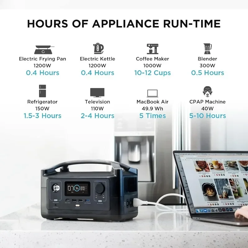 Портативная электростанция 288Wh розетки переменного тока и фонарик быстрая