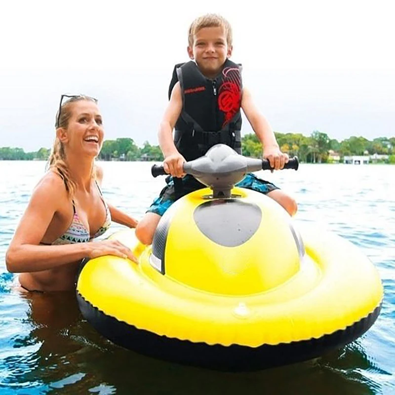 

GCAMOLECH W5 Motorboat Inflatable Pool Float For Kids Pool Floating Ride-On Raft Toys Lake Water Fun Swimming Party