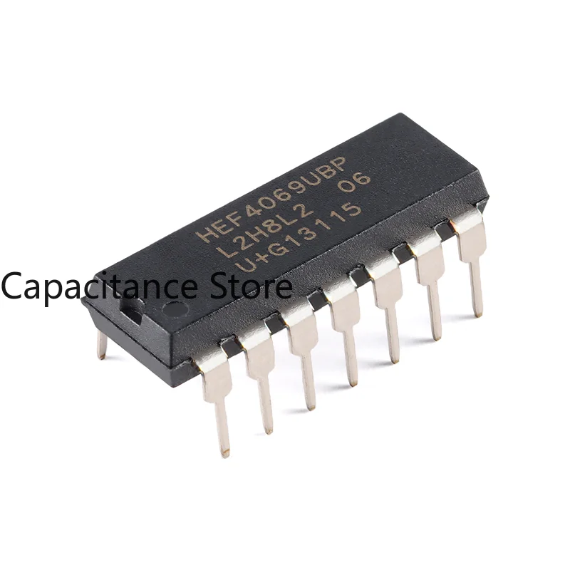 

10PCS Original Genuine HEF4069UBP,652 DIP-14 6-channel 3V To 15V Inverter.