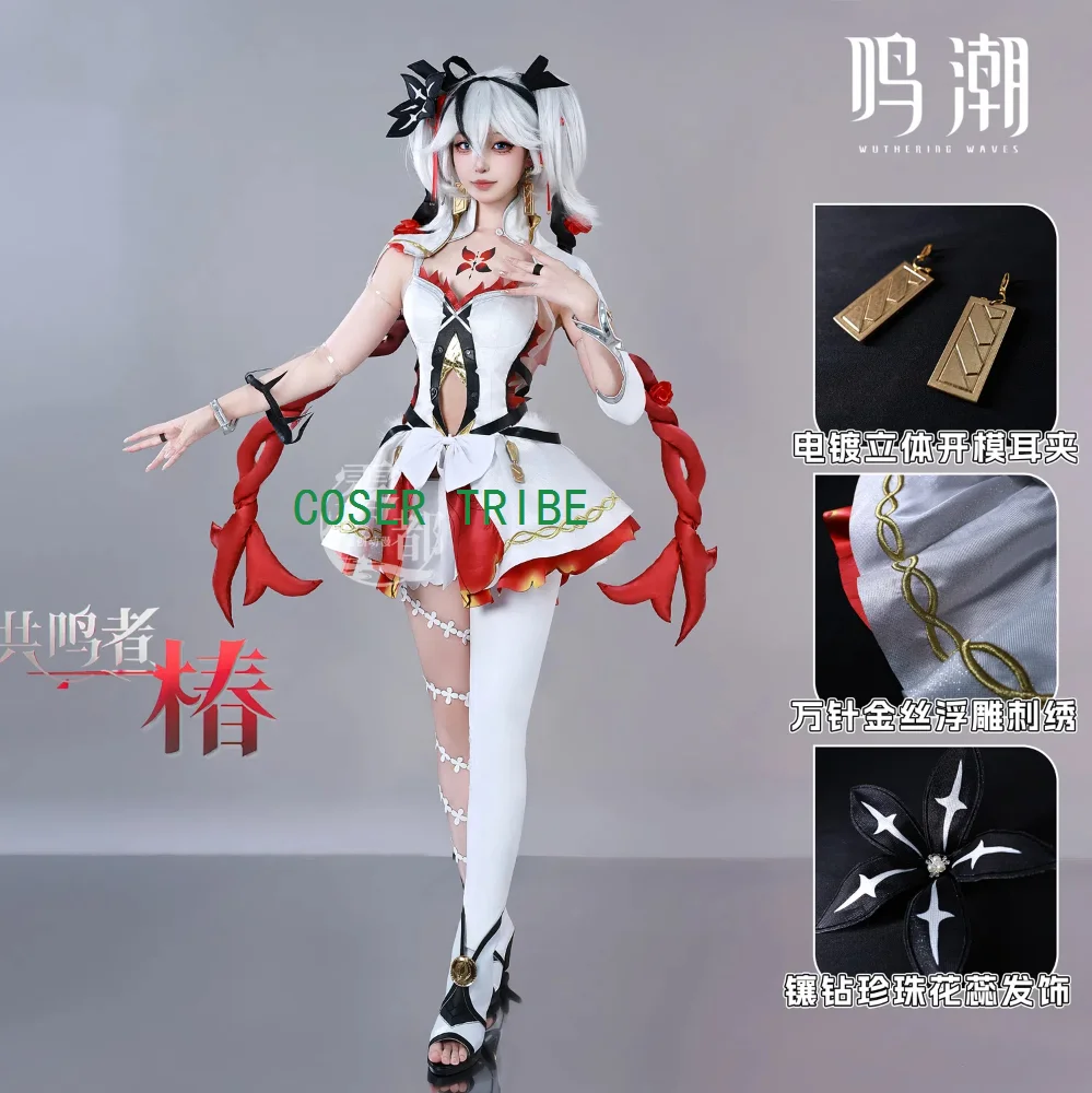 COSER TRIBE Wuthering Waves Camellya Косплей Костюм Cos Game Аниме Вечеринка Униформа Хэллоуин
