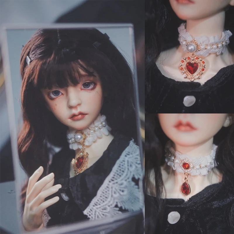 D04-A1028 children handmade toy 1/3 popo68 ID72 75 MSD Doll BJD/SD doll Accessories Necklace collar sweet jewelry 1pcs