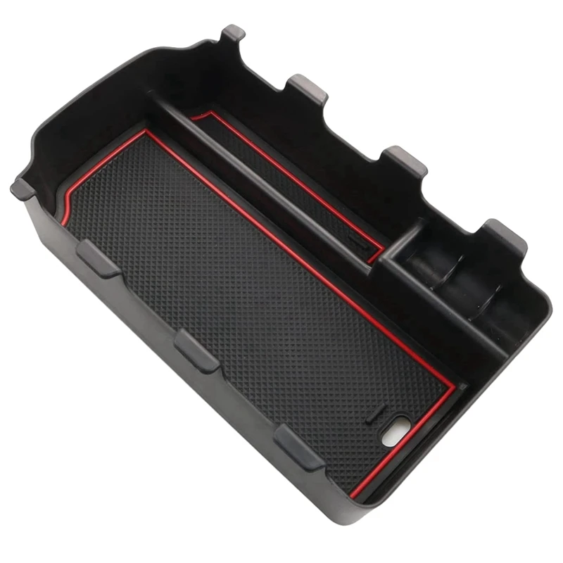 

Center Console Organizer Tray For 11Th Gen Honda Civic 2022 Accessories Armrest Storage Box With Sunglasses Holder Red
