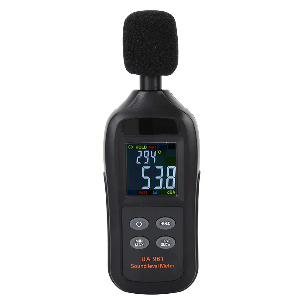 

UA961 Black Portable Handheld Digital Sound Level Meter Noise Tester Digital Sound Level Meter Digital Sound Level Meter