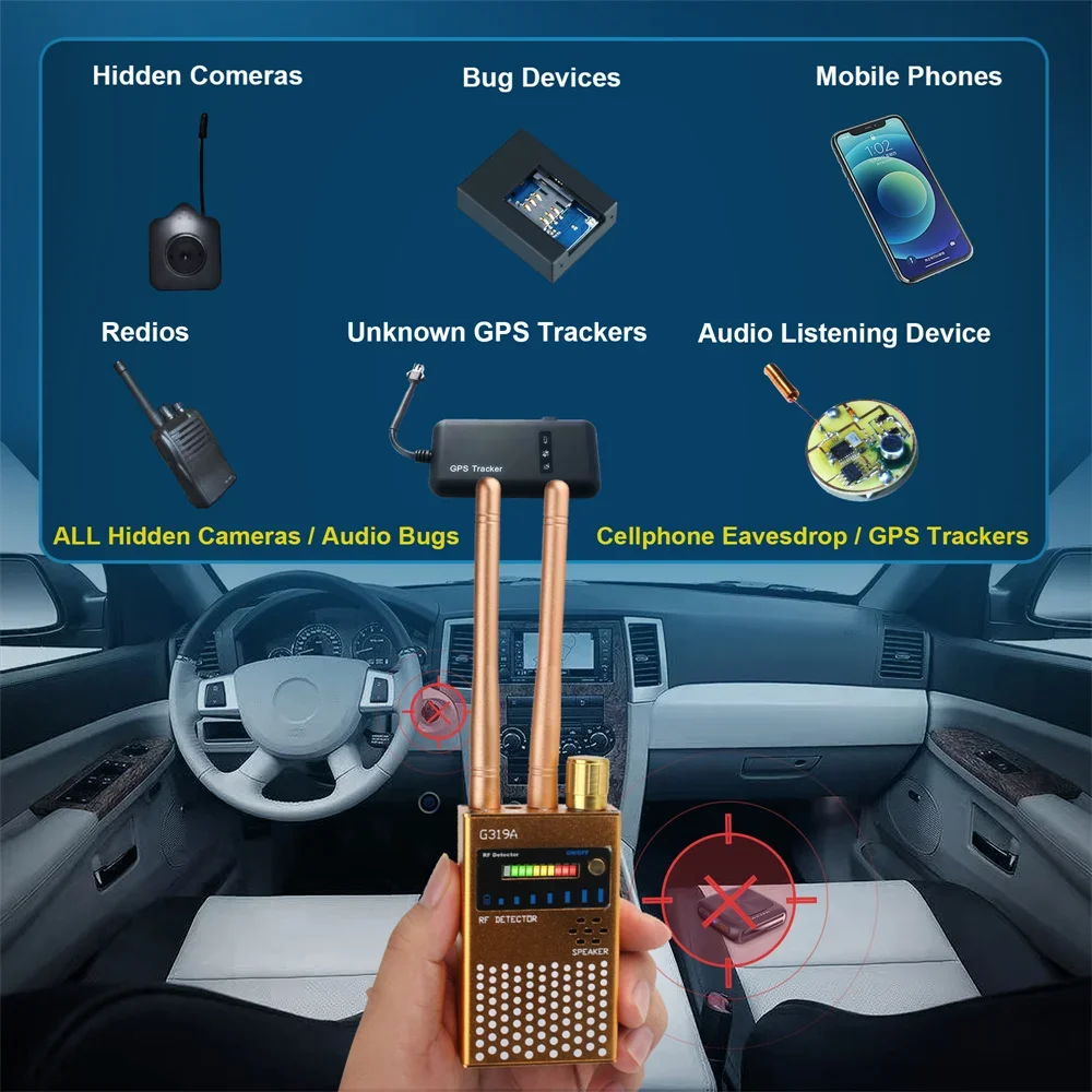 Устройства для слежения детектор сигнала беспроводная скрытая камера с Wi-Fi GSM