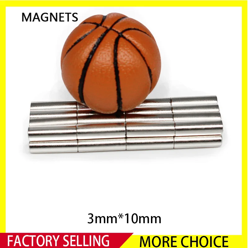 

20~500PCS 3x10mm Strong Cylinder Rare Earth Magnet 3mm x 10mm Round Neodymium Magnets 3x10mm Mini Small Magnet Disc 3*10mm
