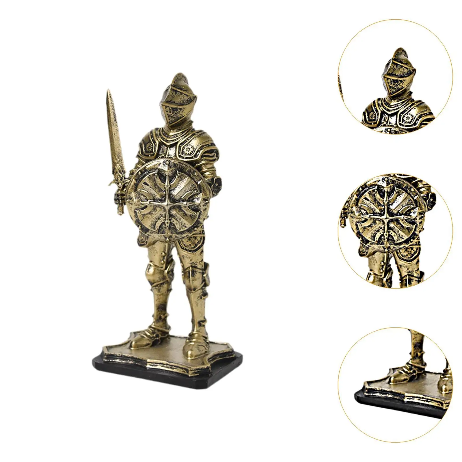 Статуя рыцаря винтажная креативная скульптура для центрального стола прихожей