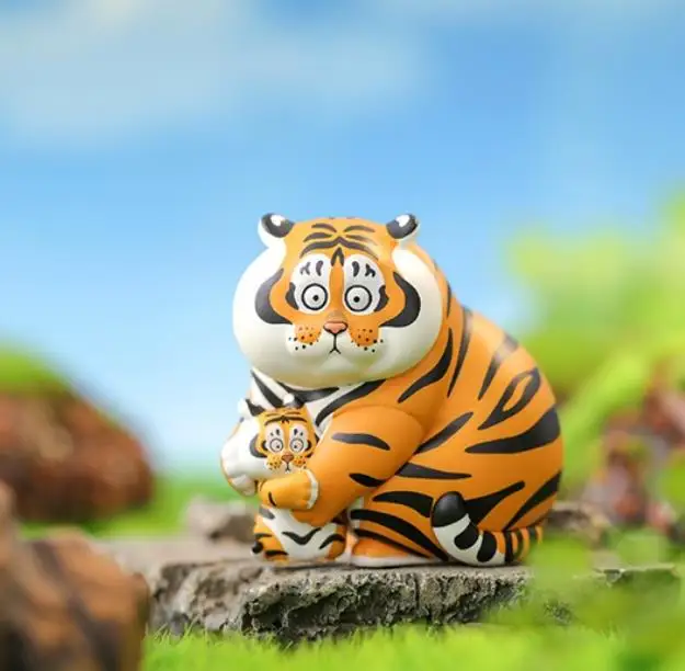 

52 новые игрушки 52 игрушки панху Тигр Ежедневная жизнь слепые эмотиконы коробка для загадок экшн-фигурка искусство игрушка стол автомобиль ...